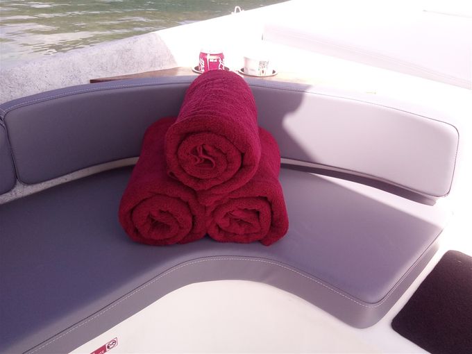 serviettes de bain a disposition /  towels available